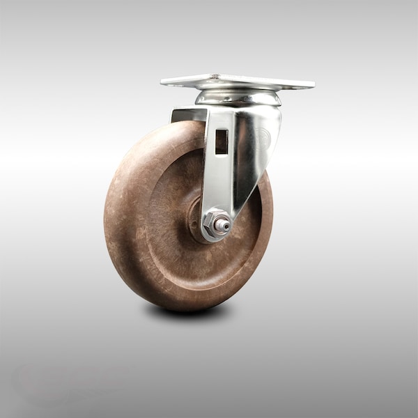 Service Caster 5 Inch 316SS High Temp Glass Filled Nylon Wheel Swivel Top Plate Caster SCC SCC-SS31620S514-GFNSHT - main